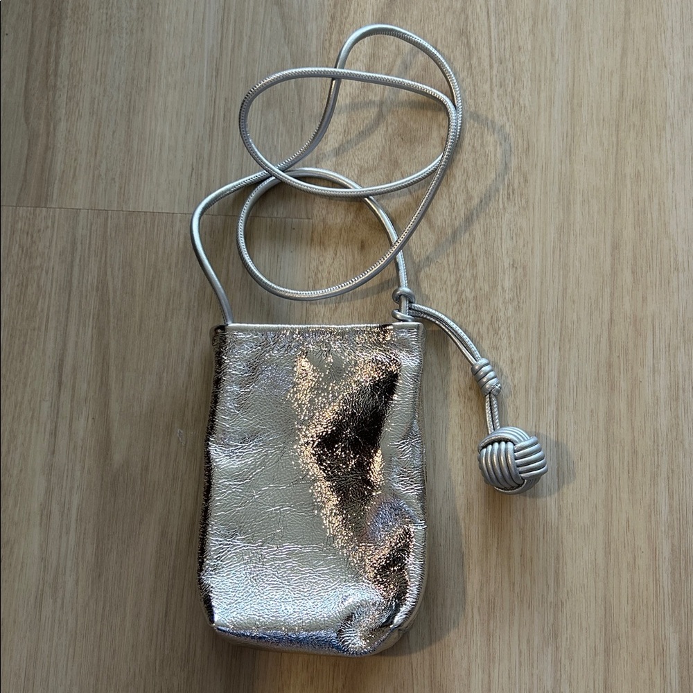 Elegant Silver Crossbody Bag